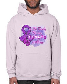 No One Figh Alone AlzheimerS Awareness 200# - alzheimers- Hoodie