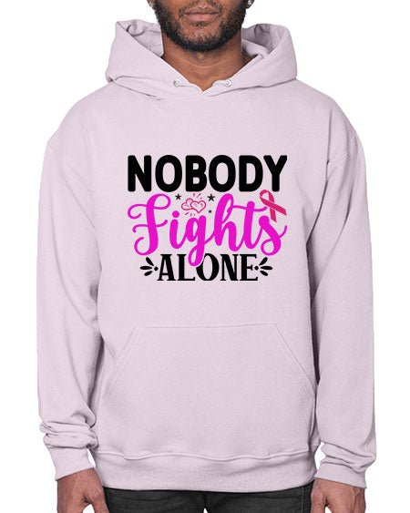 Nobody Fights Alone 12# - breast cancer- Hoodie