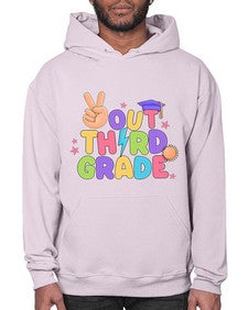 Peace Out third Grade Peace 648# - third grade- Hoodie
