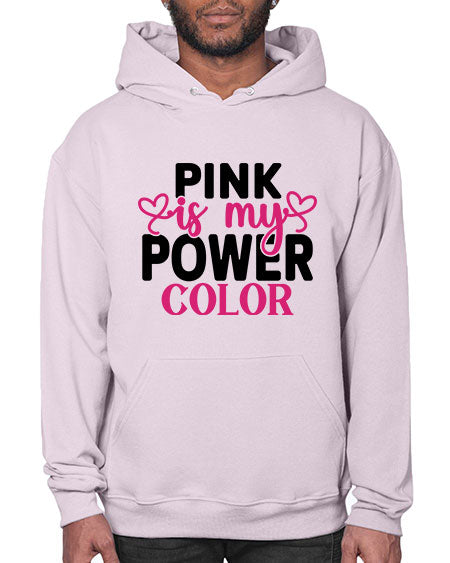 Pink is My Power Color 11# - breast cancer- Hoodie