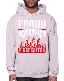 Proud Volunteer Firefighter Style 35# - volunteer- Hoodie