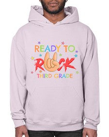 Ready to Rock third Grade 737# - third grade- Hoodie