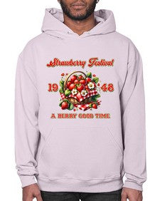 Retro Berry Strawberry Festival 1503# - strawberry- Hoodie