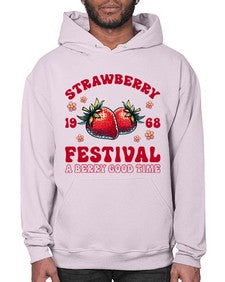 Retro Strawberry Festival 1504# - strawberry- Hoodie