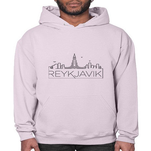 Reykjavik Minimal Skyline 1715# - cities- Hoodie