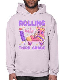 Rolling into third Grade 790# - third grade- Hoodie