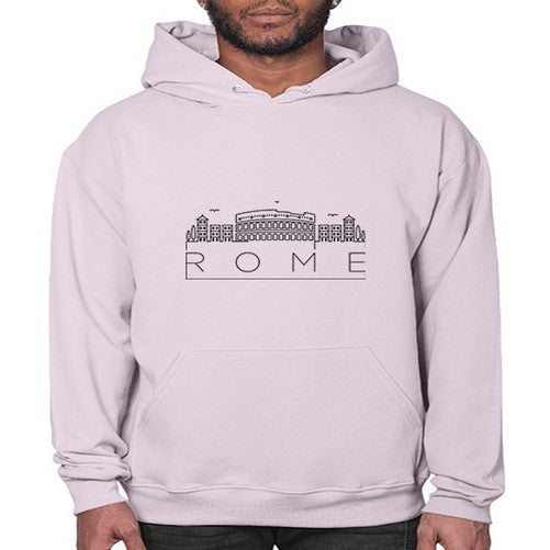 Rome Minimal Skyline 1747# - cities- Hoodie
