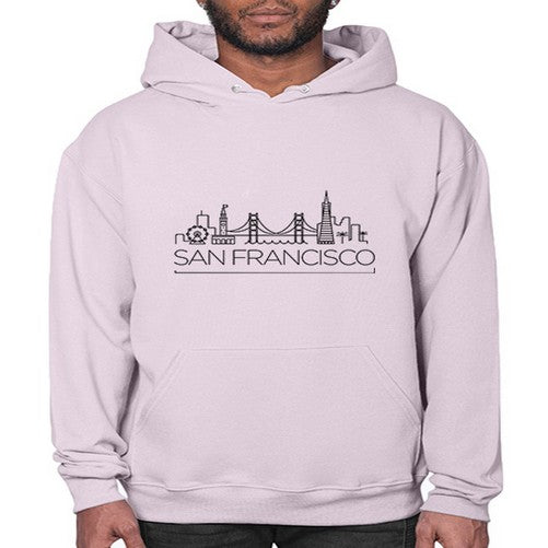 San Francisco Minimal Skyline 1776# - cities- Hoodie