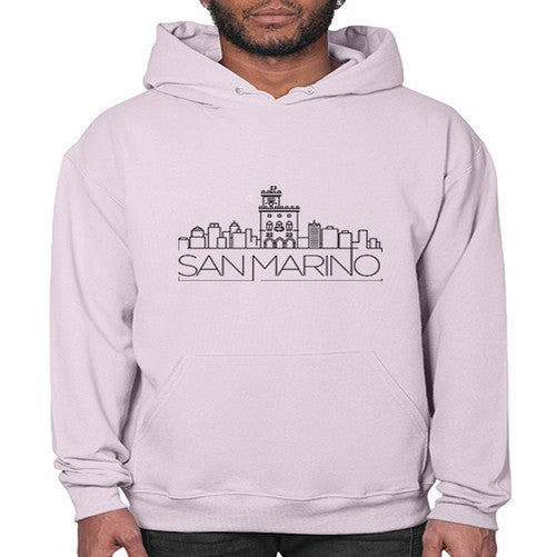 San Marino Minimal Skyline 1781# - cities- Hoodie