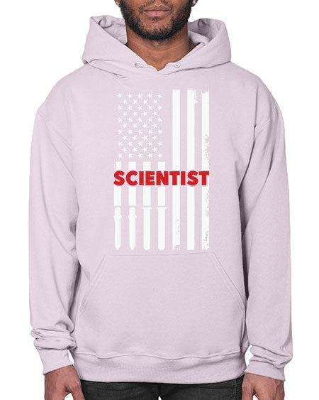 ScientistUSAFlagScientistSkinite Scientist Skinite 38# - general science- Hoodie
