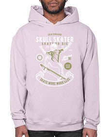 Skull Skater 1064# - skull and bones- Hoodie