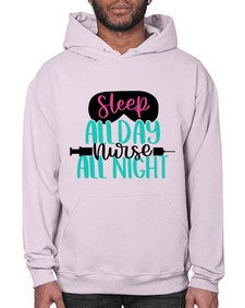 Sleep All Day Nurse All Style Style 1399# - nurse- Hoodie