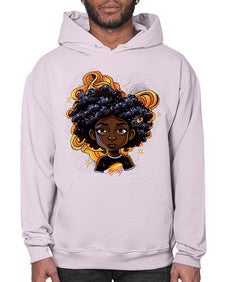 Sparkling Black Girl Design 12# - black girls or women- Hoodie