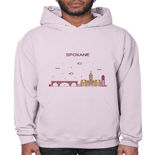Spokane 1880# - cities- Hoodie