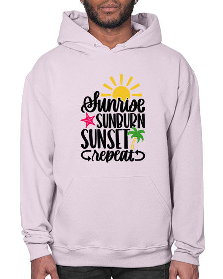 Sunrise Sunburn Sunset Repeat Style 16# - summer- Hoodie