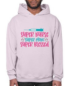 Super Nurse Super Mom Style 1433# - nurse- Hoodie