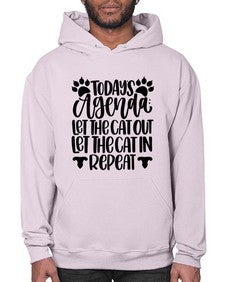 Todays Agenda Let Style 107# - cats- Hoodie