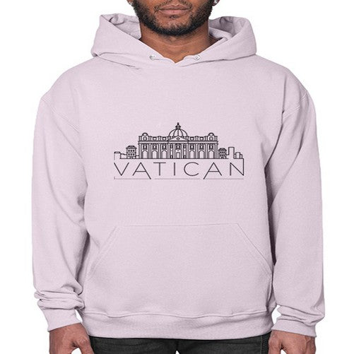 Vatican Minimal Skyline 2054# - cities- Hoodie