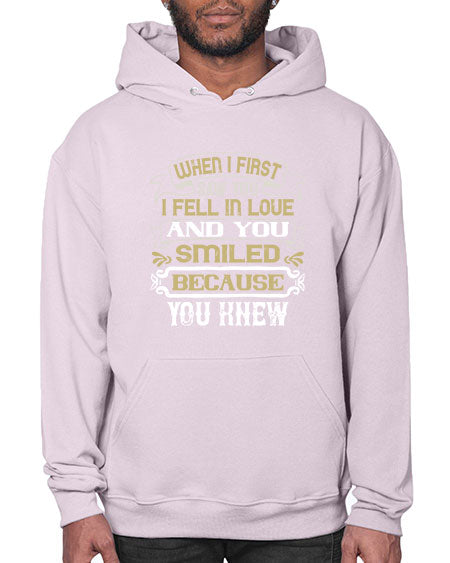 When I first saw you I fell in love and you smiled because you knew Style 12# - pig- Hoodie