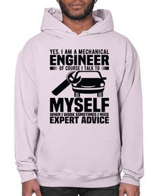 Yes I Am A Mechanical Style 1671# - engineer- Hoodie