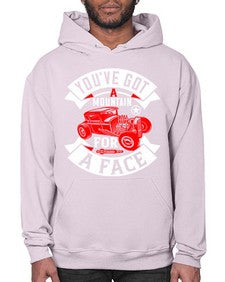 Youve got a mountain for a face 67# - hot rod- Hoodie