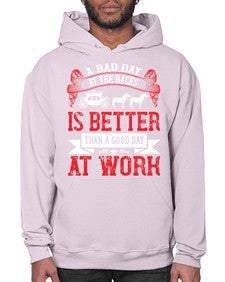 a bad day at the races is better than a good day at work Style 56# - horse- Hoodie