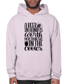 a beer in hand is worth 516# - beer- Hoodie