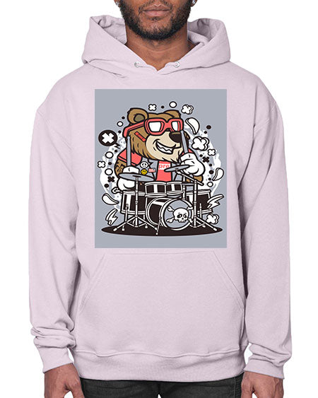 bear drummer 33# - bears - animals- Hoodie