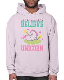 believe unicorn 45# - unicorn- Hoodie