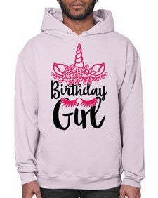 birthday girl 60# - unicorn- Hoodie