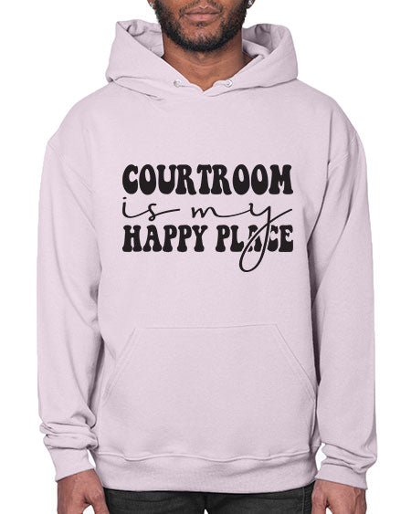 courtroom is my happy place 683# - lawyer- Hoodie