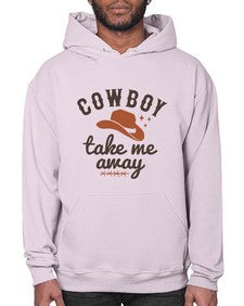 cowboy take me away 347# - western- Hoodie