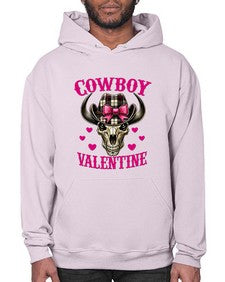 cowboy valentine western valentine 349# - western- Hoodie