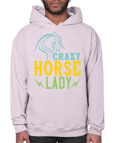 crazy horse lady Style 10# - horse- Hoodie