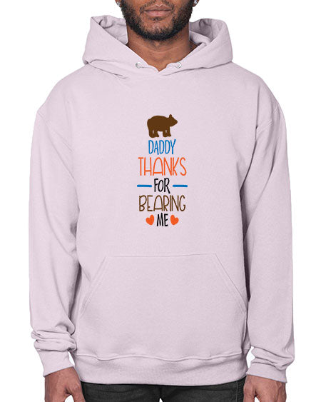 daddy thanks for bearing me 85# - bears - animals- Hoodie