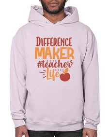 difference maker teacher life 710# - teacher- Hoodie
