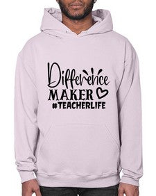 difference maker teacherlife Style 121# - teacher- Hoodie
