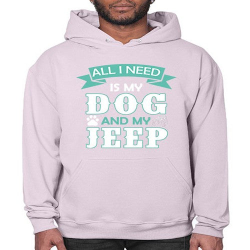 dog and jeep 74# - dogs- Hoodie
