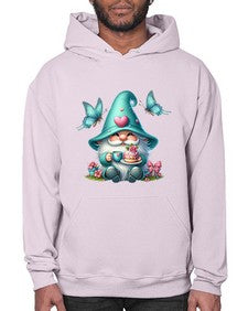gnome with butterfly 14# - gnome- Hoodie