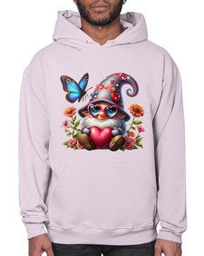 gnome with butterfly 17# - gnome- Hoodie