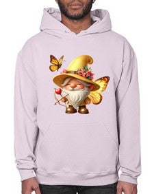 gnome with butterfly 27# - gnome- Hoodie