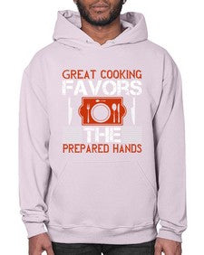 great cooking favors the prepared hands 183# - cooking- Hoodie