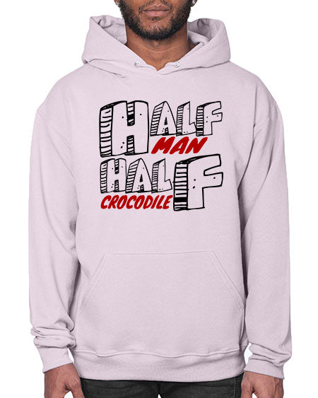 half man half crocodile - alligator- Hoodie