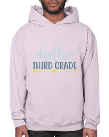 hello third grade 339# - third grade- Hoodie