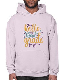 hello third grade 340# - third grade- Hoodie