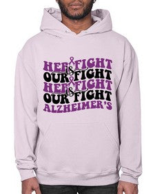 her fight is our fight alzheimer s 156# - alzheimers- Hoodie