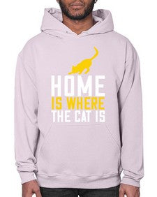 home is where the cat is Style 49# - cats- Hoodie