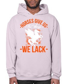 horses give us the wings we lack Style 4# - horse- Hoodie