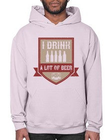 i drink a lot of beer 1102# - beer- Hoodie