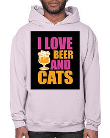 i love beer and cats 1137# - beer- Hoodie
